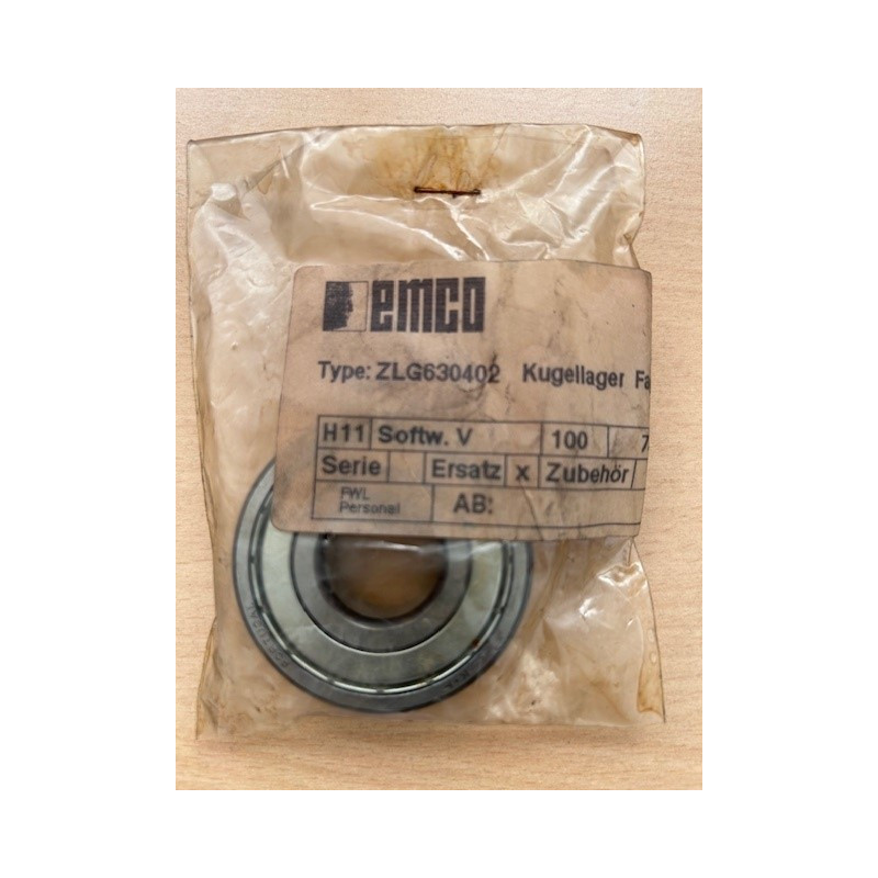 Rillenkugellager 6304 - 2Z für Emco Star - Emco Rex